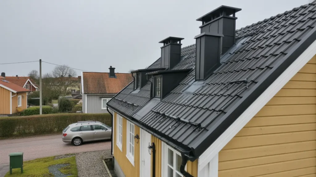 byte av takhuvar och ventilationsgenomf ringar p villa i biskopsg rden hisingen