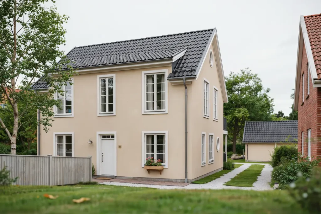 oml ggning av tegeltak p villa i biskopsg rden hisingen