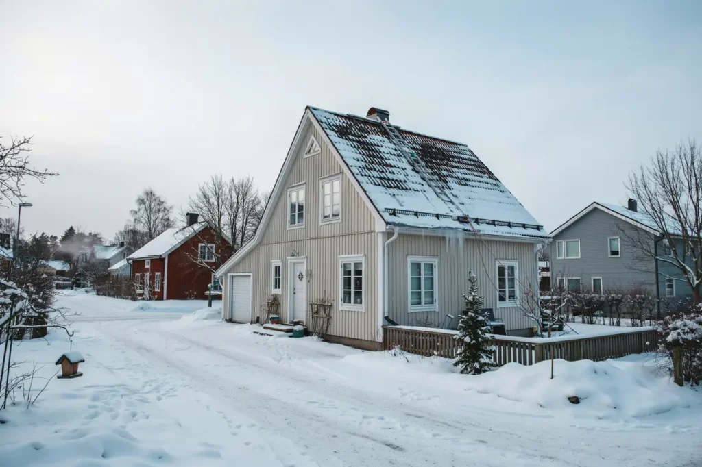 sn p taket s vet du n r det r dags f r s ker sn skottning och sn r jning